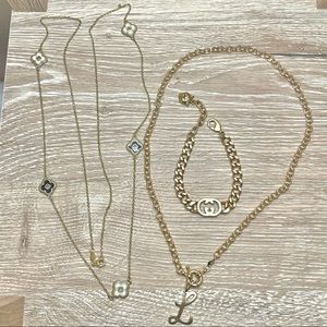 GUCCI gold bracelet (bundle)